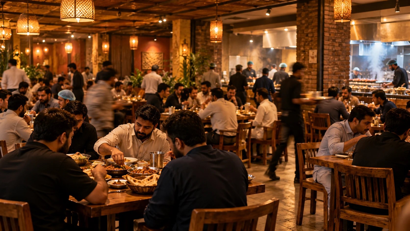 The dining room at Al Ashfaz
